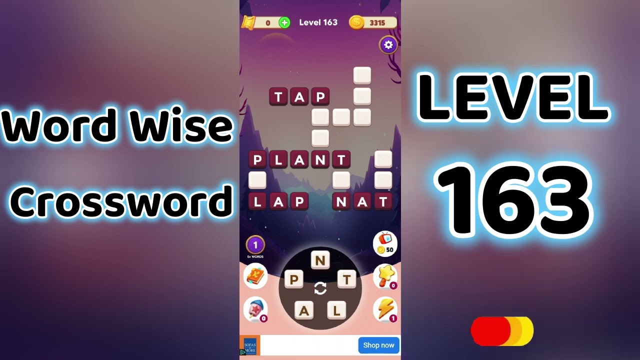 Word Wise Crossword Level 163 🧩 | Smart Crossword Puzzle Walkthrough | Go Answer