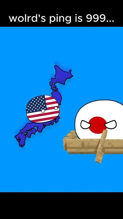 if USA and Japan switched places #countryballs #america #shorts