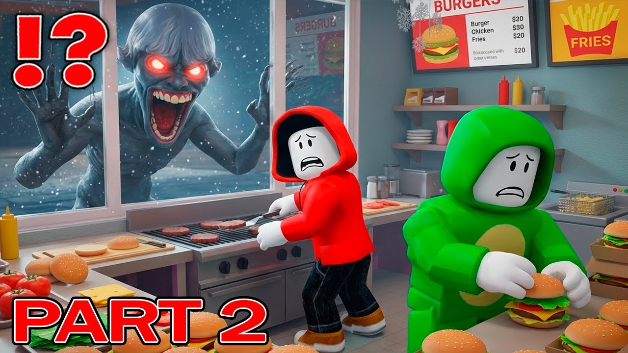 Джей-Джей и Майки выживают в киоске с бургерами "67-й ночи"!? (Maizen Roblox) - ЧАСТЬ 2