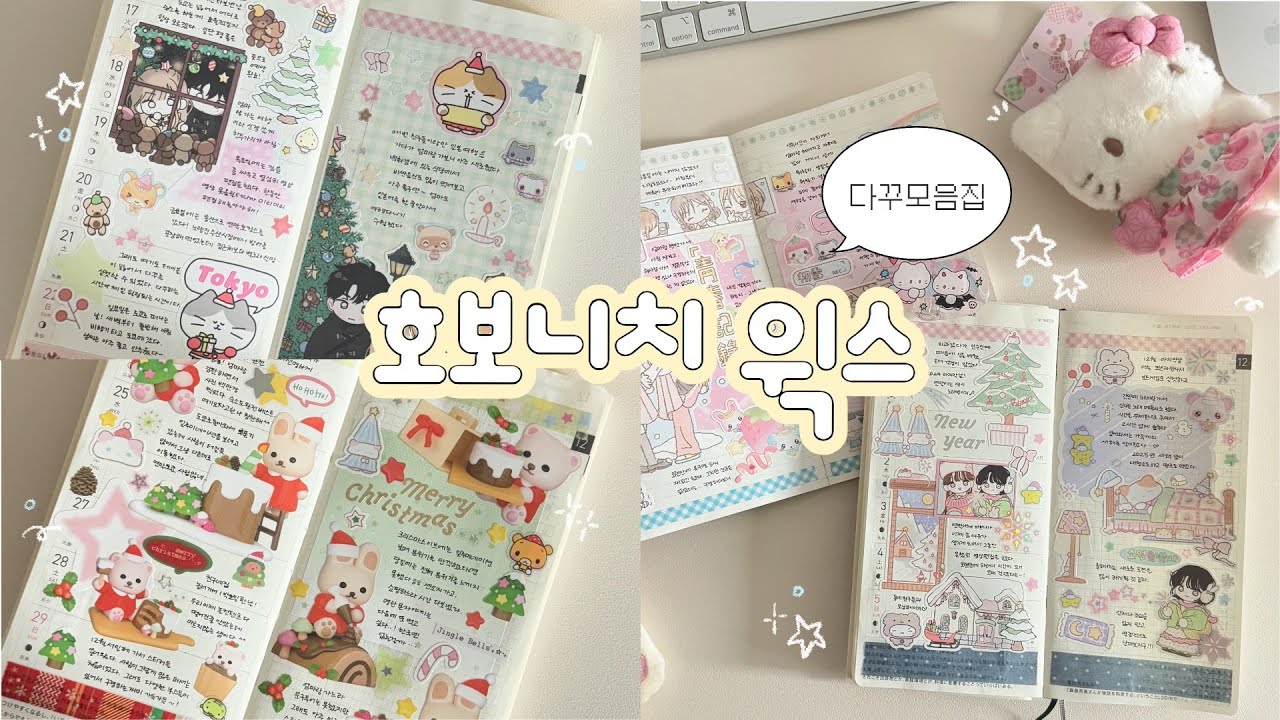 호보니치 윅스 다꾸 모음집𓂃 .·˖ 연말연초 다이어리 꾸미기