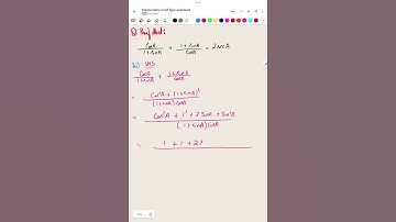 Trigonometry proof type common questions #shorts by #shiv_kumar_choudhary #subheksha_tutorials