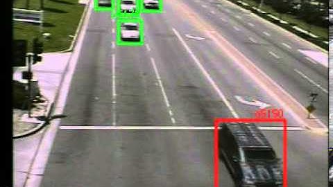 Detection of car crossing at an intersection using MPEG-7