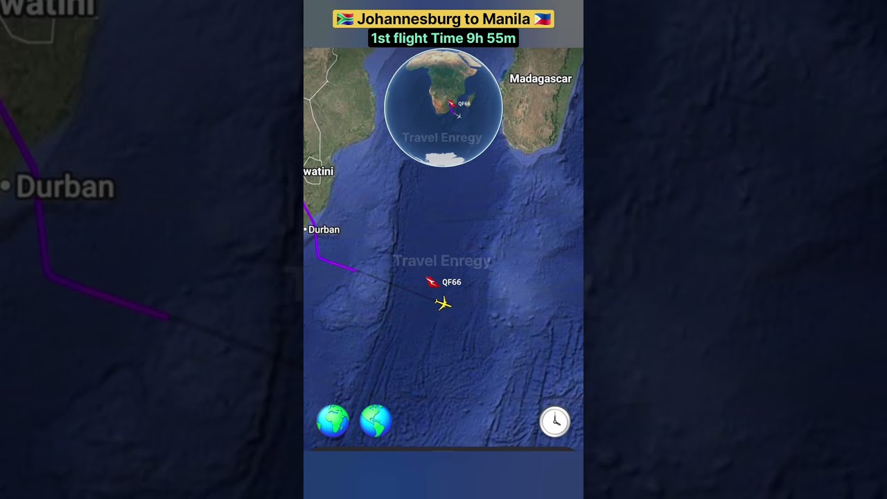 South Africa 🇿🇦 to Philippines Manila 🇵🇭 flight Route 1stop flight ✈️ 