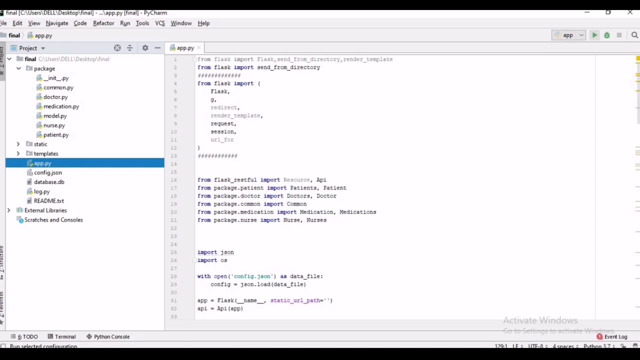 Our HIS for the database course