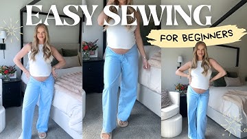 Quick & Easy Sewing Project For Beginners: DIY Drawstring Pants (No Pattern!)