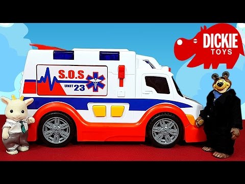 🚑 СКОРАЯ ПОМОЩЬ ДЛЯ ПРЕЗИДЕНТА 🚑 Мультяшный обзор машинки скорой помощи от Dickie Toys