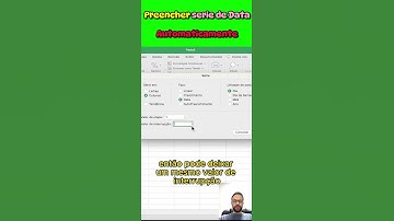 Preencher serie de datas Automaticamente #excel #coasterramp #shorts #reels