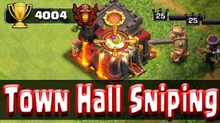 Clash of Clans - How To Get 4000 Trophies by Town Hall Sniping! screenshot 5