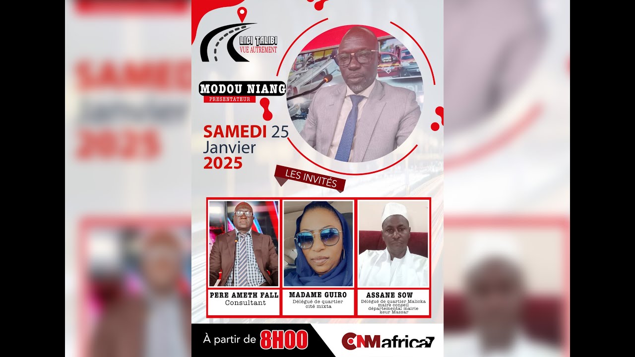 🛑SUIVEZ VOTRE EMISSION LICI TALIBI VUE AUTREMENT PR: MODOU NIANG