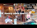 GATLINBURG, SMOKEY MOUNTAINS TN LUXURY BARREL TOP LODGE CABIN TOUR IN 4K!!!