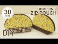 DIY Dumpling Zip Pouch | 조개 파우치 만들기 | How to sew zipper pouch - ladies purse making #sewingtimes