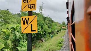 Agartala -Firozpur Tripurasundari express arriving at Ambasa railway station