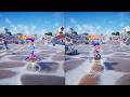Sonic Racing: CrossWorlds 2-Player Split Screen Local Co-Op PS5 Gameplay (NiGHTS &amp; Sonic)
