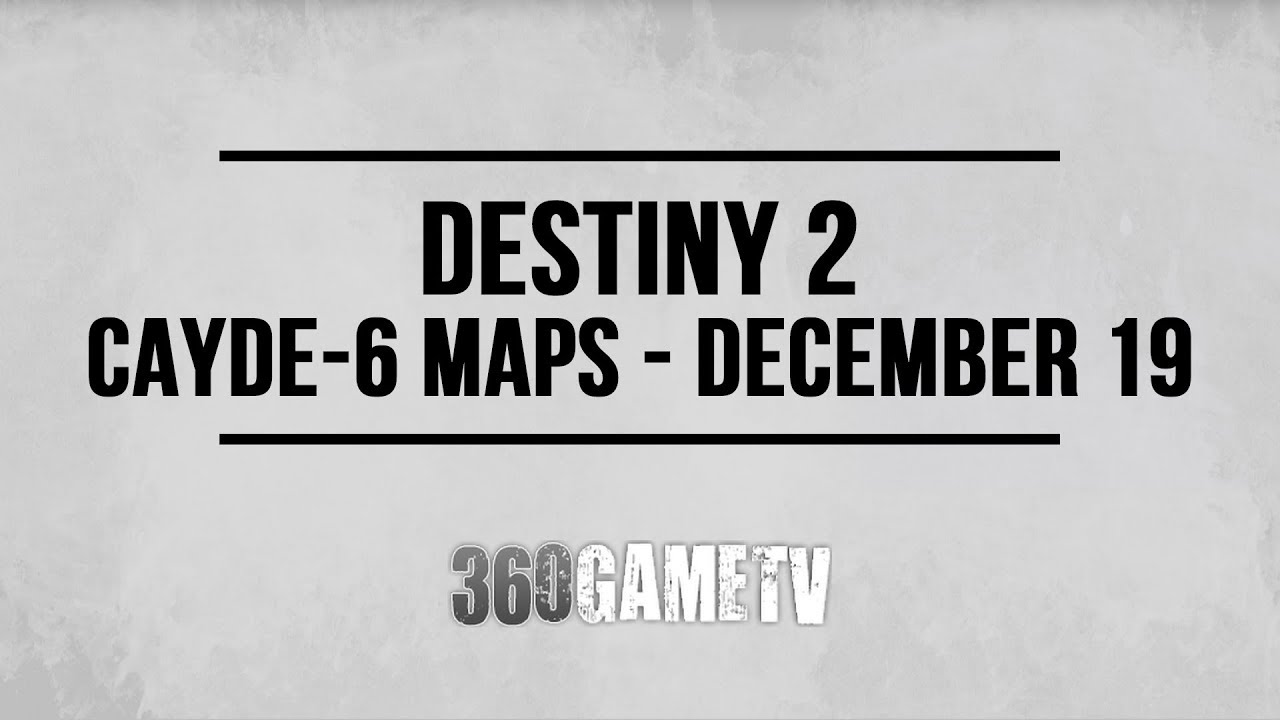 Destiny 2 Titan Treasure Map Locations (Cayde-6 Treasure Maps 19/12 - 26/12 - Week #16)