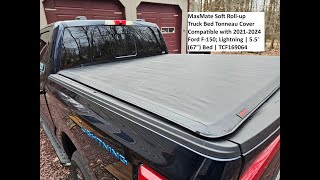 MaxMate Soft Rollup Truck Bed Tonneau Cover 20212024 Ford F150; Lightning 5.5' (67') Bed