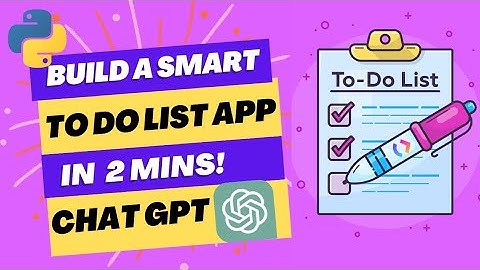 Build a Personalized To-Do List App with Chat GPT and Python:The Ultimate Productivity Hack.