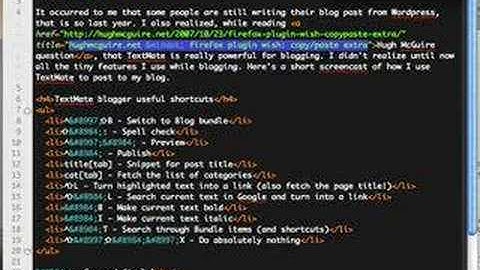 Blogging from TextMate
