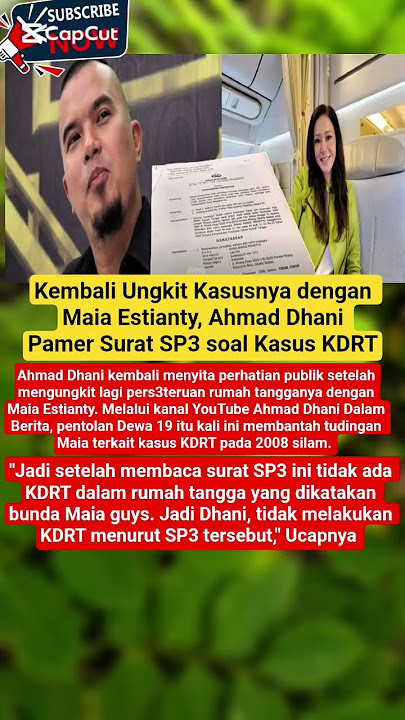 Ahmad Dhani Pamer Surat SP3 Soal Kasus KDRT‼️#shorts #trending #artis