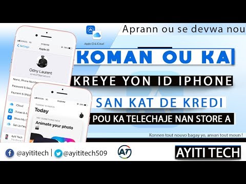 MEN KIJAN OU KA KREYE YON ID iPhone GRATIS BYEN FASIL ( ID Iphone)