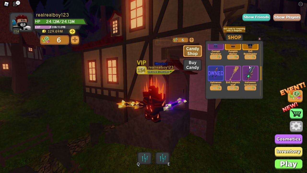 Roblox Dungeon quest fastest way to make candy!