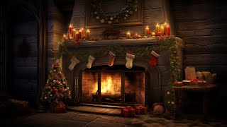 Soothing Christmas Instrumental Music - Christmas Fireplace