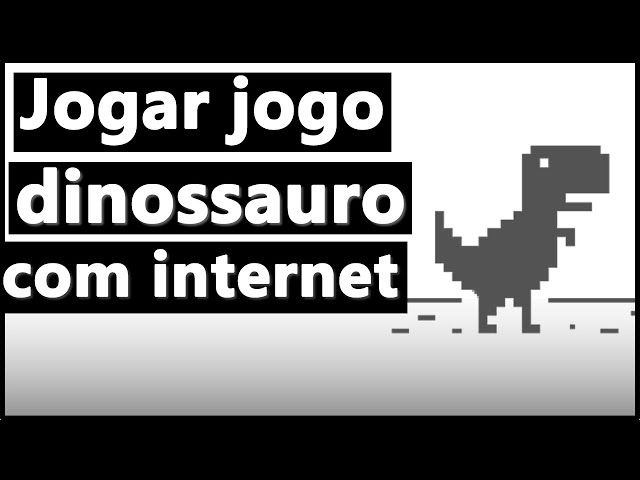 Como JOGAR o JOGO do DINOSSAURO com INTERNET (Google Chrome, Opera