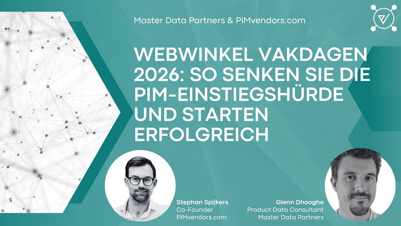 Webwinkel Vakdagen 2026: So senken Sie die PIM-Einstiegshürde und starten erfolgreich
