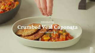 Crumbed Veal Caponata Recipe With Harvest B Booster Proteins