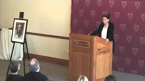 Annette Duke speaks at HLS Tribute to David Grossm...