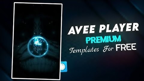 🔥 New Avee Player Template Download | Trending Visualizer Template 2025