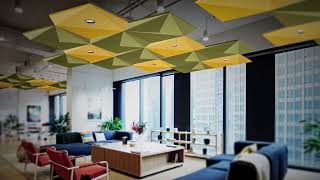ECHOJAZZ EchoOrbit 3D acoustic ceiling