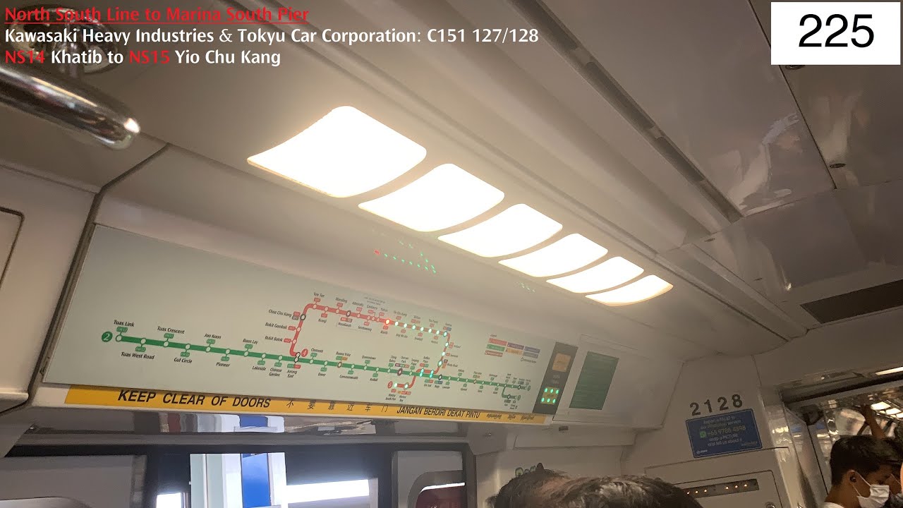 ⁴ᴷ [TEL3 STARIS - GTO] SMRT Trains, NSL Train Ride [Khatib → YCK ...