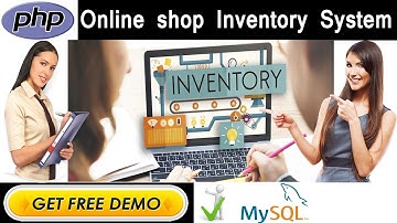 Online Shop Inventory System Mini Project in PHP | MYSQLI | HTML | CSS - College Projects for CS