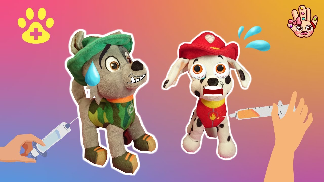 Los Cachorros de la Patrulla Canina TIENEN MIEDO A LAS VACUNAS!
