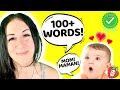 BABY VIDEO FOR BABIES TO WATCH 🐙 100+ FIRST WORDS! 🤓 ENGLISH &amp; FRENCH 🍓