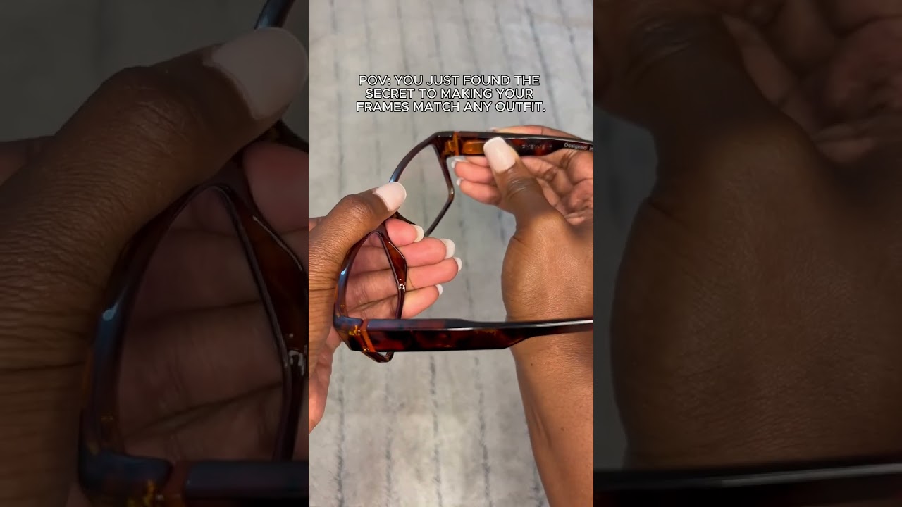 With Fyewear’s interchangeable temples, you can match your frames to any outfit in seconds.