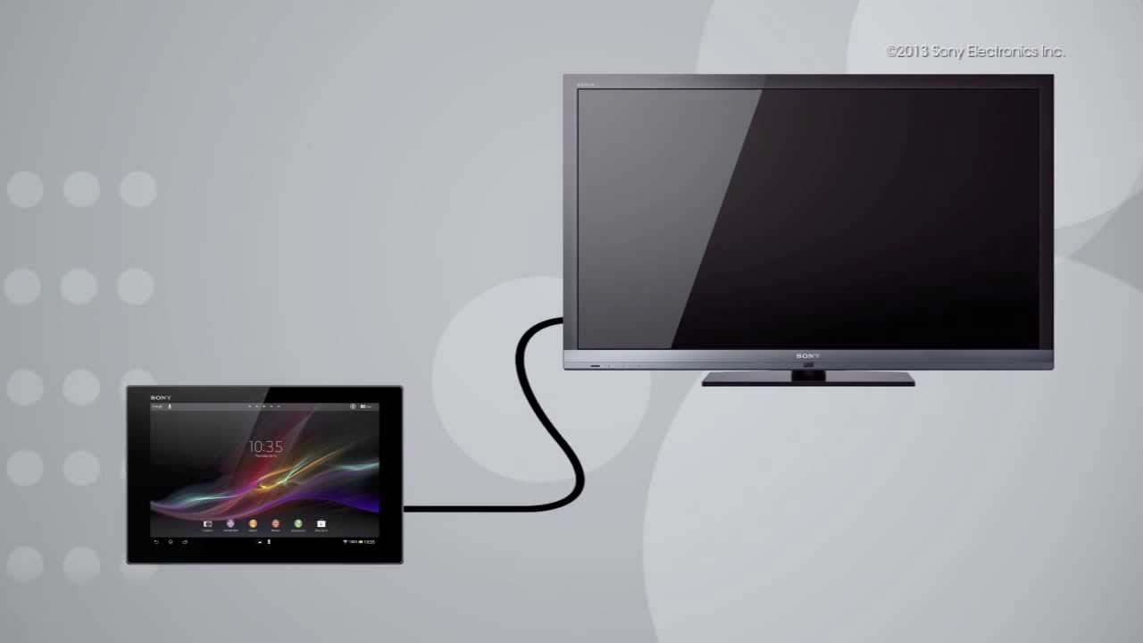 conectar tablet a smart tv sony