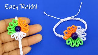 How To Make Easy Rakhi At Home || Diy Tricolor home made rakhi || Useful & Easy Raksha Bandhan 2020