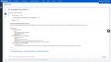 Sophos AI Assistant: Trace Process Lineage and Activities