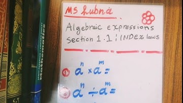 EDEXCEL A LEVEL PURE MATHEMATICS I CHAPTER1: ALGEBRAIC EXPRESSIONS:SECTION 1.1:INDEX LAWS(part 2)
