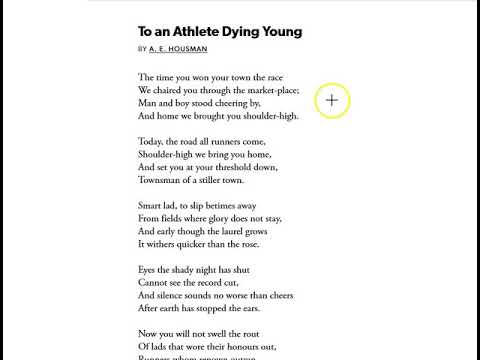 an athlete dying young