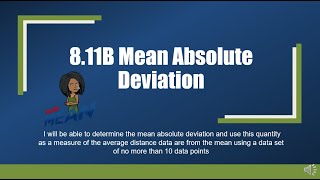 8 11B Mean Absolute Deviation video