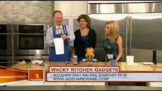 AccuSharp on the TODAY Show - Todays Kitchen Gettin' Saucy - Accusharp 002c Shearsharp Scissors Sharpener