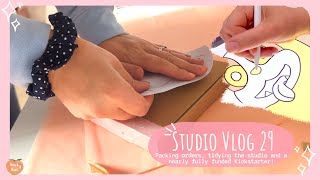 Studio Vlog 29 - Packing Orders, tidying the studio and a nearly fully funded Kickstarter!!