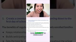 Transform Preschool Anxiety to Excitement: Pre-Enrollment Communication #shorts