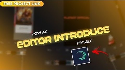 HOW AN EDITOR INTRODUCE HIMSELF EDIT TUTORIAL || SUBSCRIBE FOR MORE VIDEOS ❤️