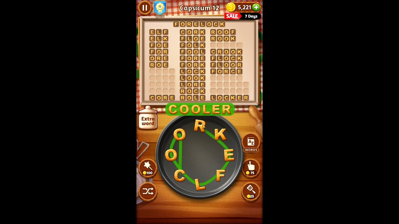 Word Cookies Capsicum Levels 712 Extraordinary Chef Answers YouTube