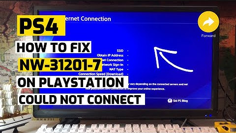 How to fix Ps4 NW-31201-7 Could Not Connect To Network Fixed New