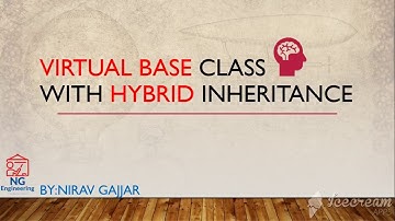 Hybrid inheritance|Virtual Base class|Diamond Problem in C++(in Hindi)|GTU