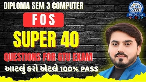 FOS SUPER 30 QUESTION WITH ANSWERS FOR GTU EXAM || FOS || DIPLOMA SEM 3 COMPUTER #gtu #gtuexam